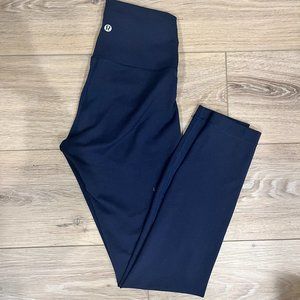 Lululemon Wunder Train High Rise Leggings 25" True Navy